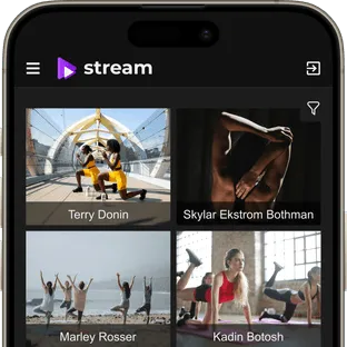 Live event streaming platform on a mobile phone