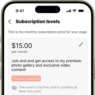 Author website subscriptions