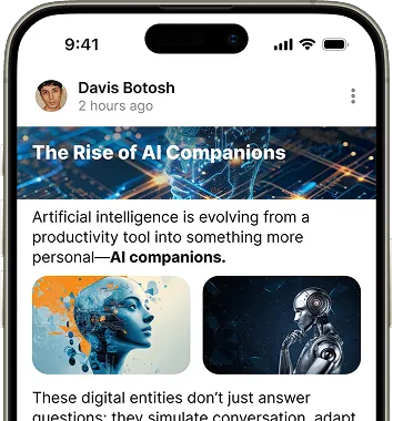 Posts with images on author website