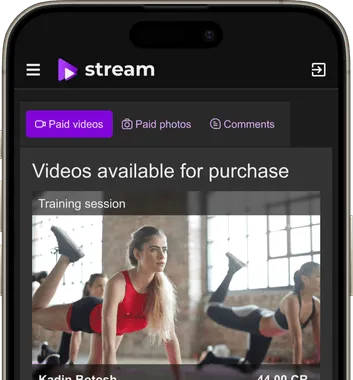 Premium videos available for purchase on a provider profile