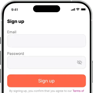 Dating software user registration