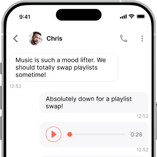 Private messaging in dating software