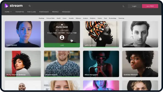 White label video chat software by Scrile Stream